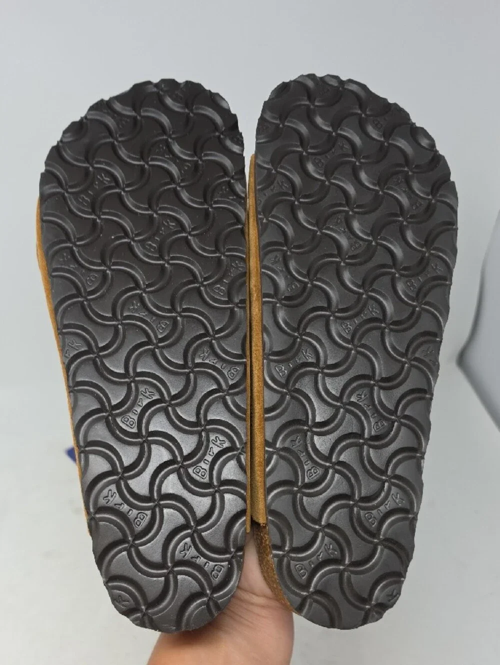 Birkenstock Arizona Soft Footbed Suede Leather Sandals - Mink Size 44=11